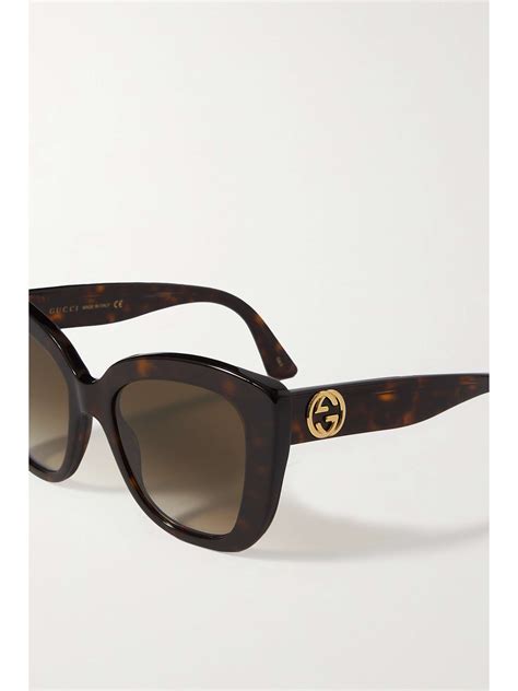 gucci sunglasses tortoiseshell|oversized cat eye sunglasses gucci.